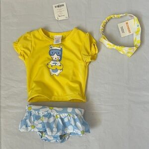 Gymboree Yellow and Blue Kids Swim Set